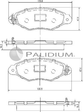 Ashuki P1-1108 - Гальмівні колодки, дискові гальма autocars.com.ua