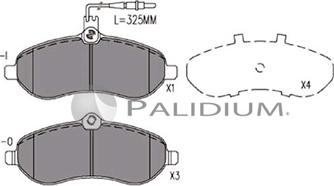 Ashuki P1-1145 - Тормозные колодки, дисковые, комплект avtokuzovplus.com.ua