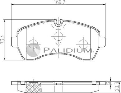 Ashuki P1-1146 - Гальмівні колодки, дискові гальма autocars.com.ua