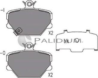 Ashuki P1-1195 - Тормозные колодки, дисковые, комплект avtokuzovplus.com.ua