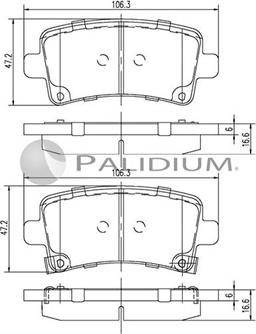 Ashuki P1-1245 - Гальмівні колодки, дискові гальма autocars.com.ua