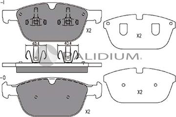 Ashuki P1-1246 - Тормозные колодки, дисковые, комплект avtokuzovplus.com.ua