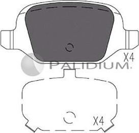 Ashuki P1-1286 - Тормозные колодки, дисковые, комплект avtokuzovplus.com.ua