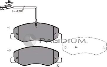 Ashuki P1-1349 - Тормозные колодки, дисковые, комплект avtokuzovplus.com.ua