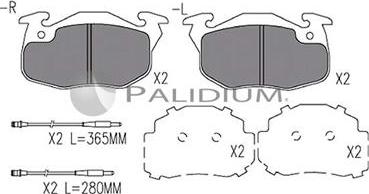 Ashuki P1-1395 - Тормозные колодки, дисковые, комплект autodnr.net