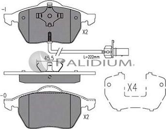 Ashuki P1-1481 - Тормозные колодки, дисковые, комплект autodnr.net