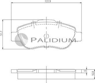 Ashuki P1-1486 - Тормозные колодки, дисковые, комплект avtokuzovplus.com.ua