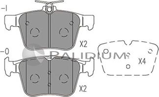 Ashuki P1-1516 - Гальмівні колодки, дискові гальма autocars.com.ua