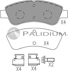 Ashuki P1-1526 - Тормозные колодки, дисковые, комплект autodnr.net