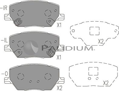 Ashuki P1-1534 - Тормозные колодки, дисковые, комплект autodnr.net