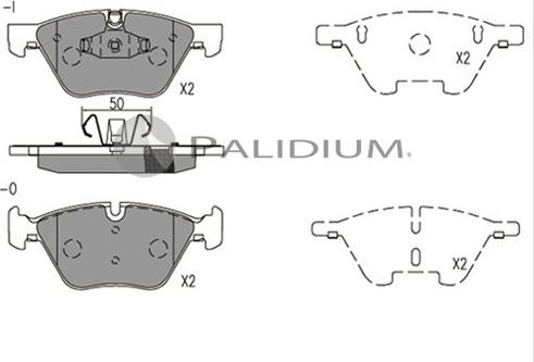 Ashuki P1-1548 - Гальмівні колодки, дискові гальма autocars.com.ua