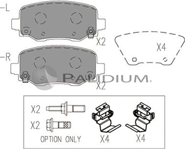 Ashuki P1-1553 - Тормозные колодки, дисковые, комплект avtokuzovplus.com.ua