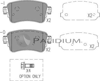 Ashuki P1-1559 - Тормозные колодки, дисковые, комплект autodnr.net