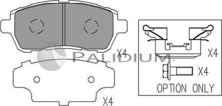 Ashuki P1-1560 - Тормозные колодки, дисковые, комплект avtokuzovplus.com.ua