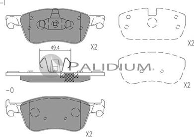 Ashuki P1-1561 - Гальмівні колодки, дискові гальма autocars.com.ua