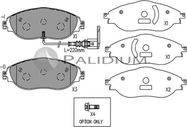 Ashuki P1-1565 - Тормозные колодки, дисковые, комплект avtokuzovplus.com.ua