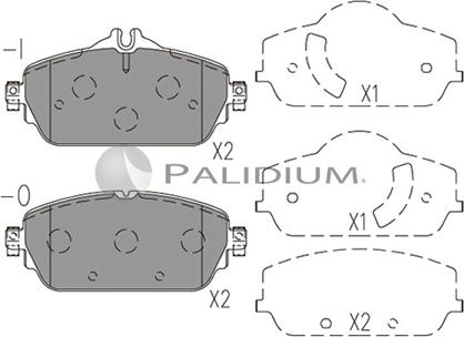 Ashuki P1-1569 - Гальмівні колодки, дискові гальма autocars.com.ua