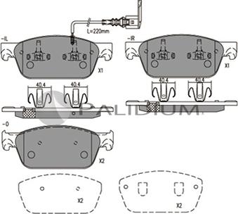 Ashuki P1-1577 - Гальмівні колодки, дискові гальма autocars.com.ua