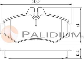 Ashuki P1-1580 - Тормозные колодки, дисковые, комплект autodnr.net