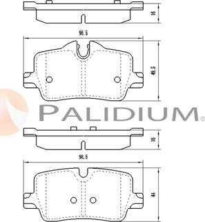 Ashuki P1-1604 - Гальмівні колодки, дискові гальма autocars.com.ua