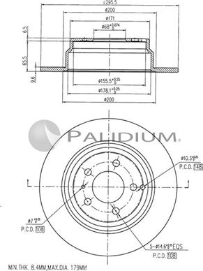 Ashuki P330-104 - Тормозной диск autodnr.net