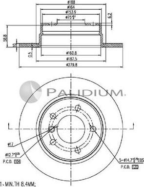 Ashuki P330-110 - Тормозной диск avtokuzovplus.com.ua