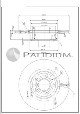 Ashuki P330-239 - Гальмівний диск autocars.com.ua