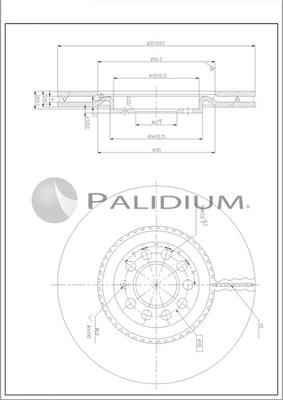 Ashuki P330-241 - Гальмівний диск autocars.com.ua