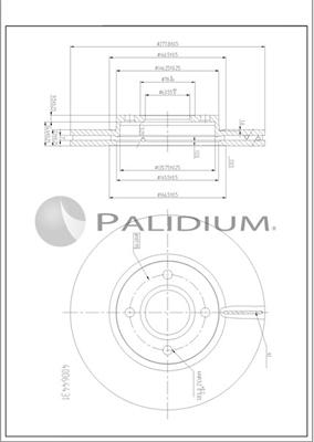 Ashuki P330-257 - Гальмівний диск autocars.com.ua