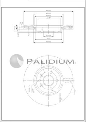 Ashuki P330-258 - Тормозной диск avtokuzovplus.com.ua