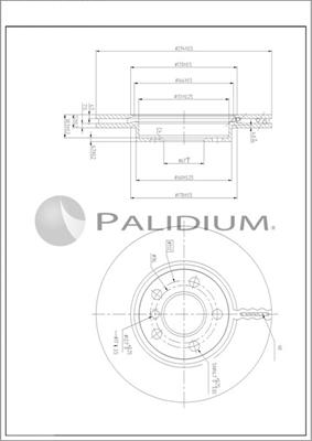 Ashuki P330-259 - Гальмівний диск autocars.com.ua