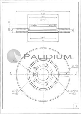 Ashuki P330-260 - Гальмівний диск autocars.com.ua