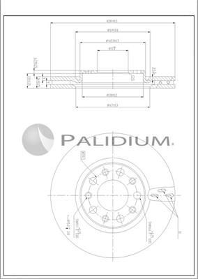 Ashuki P330-264 - Тормозной диск avtokuzovplus.com.ua