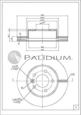 Ashuki P330-266 - Тормозной диск avtokuzovplus.com.ua