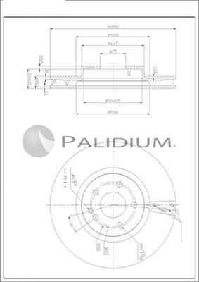 Ashuki P330-268 - Гальмівний диск autocars.com.ua