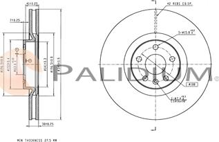 Ashuki P330-297 - Гальмівний диск autocars.com.ua