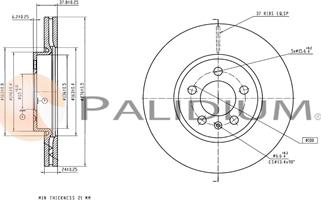 Ashuki P330-299 - Гальмівний диск autocars.com.ua