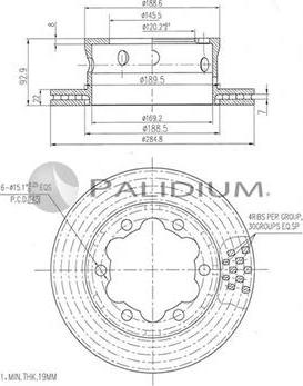 Ashuki P331-025 - Гальмівний диск autocars.com.ua