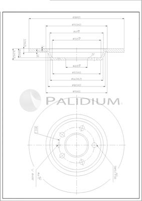 Ashuki P331-117 - Гальмівний диск autocars.com.ua