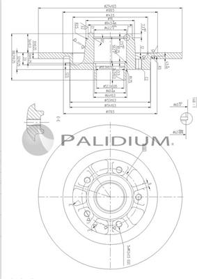 Ashuki P331-120 - Тормозной диск avtokuzovplus.com.ua