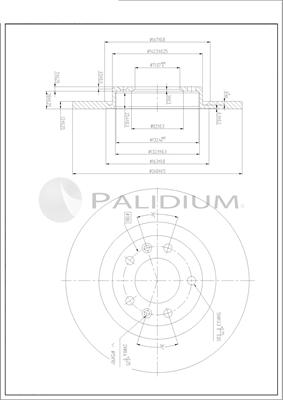 Ashuki P331-125 - Гальмівний диск autocars.com.ua