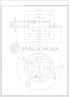 Ashuki P331-126 - Тормозной диск avtokuzovplus.com.ua