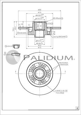 Ashuki P331-131 - Тормозной диск avtokuzovplus.com.ua