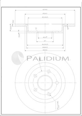 Ashuki P331-134 - Гальмівний диск autocars.com.ua