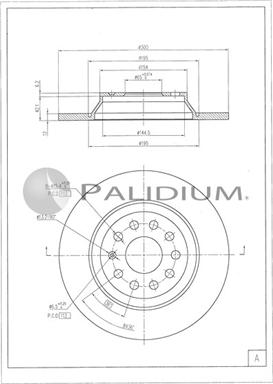 Ashuki P331-135 - Гальмівний диск autocars.com.ua