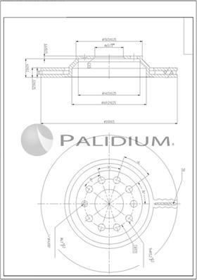 Ashuki P331-137 - Гальмівний диск autocars.com.ua