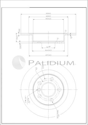 Ashuki P331-138 - Гальмівний диск autocars.com.ua