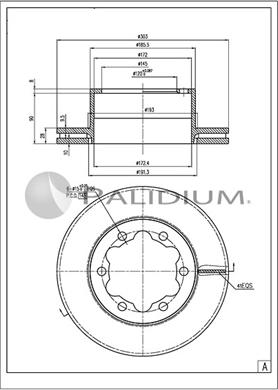 Ashuki P331-148 - Тормозной диск avtokuzovplus.com.ua