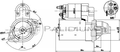 Ashuki PAL17-1013 - Стартер autocars.com.ua