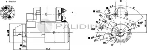 Ashuki PAL17-1014 - Стартер autocars.com.ua